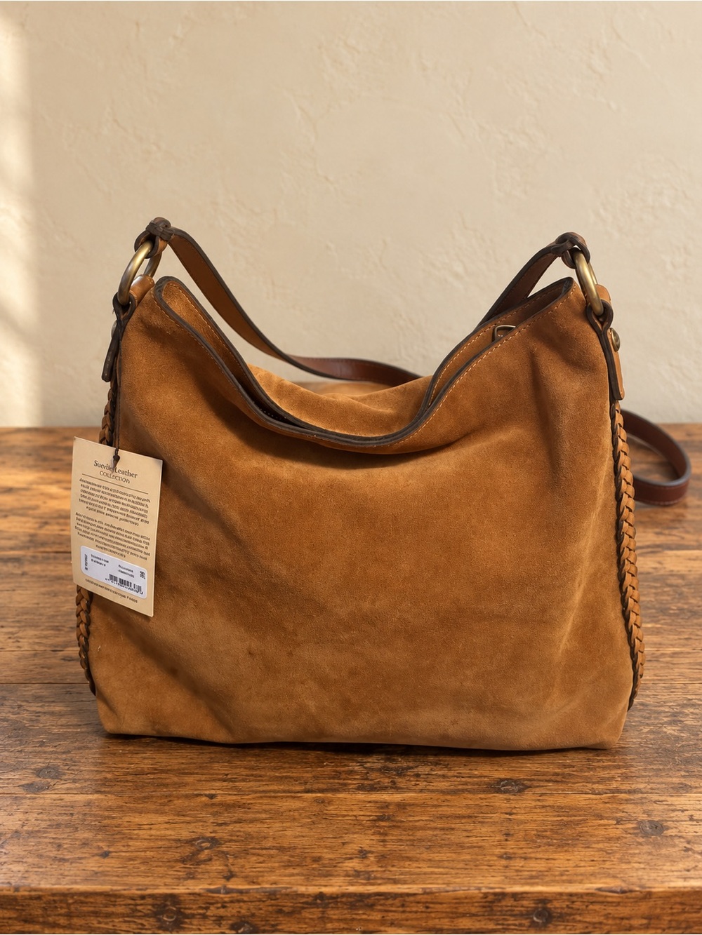 Patricia Nash Suede Hobo Shoulder Bag. Nwt